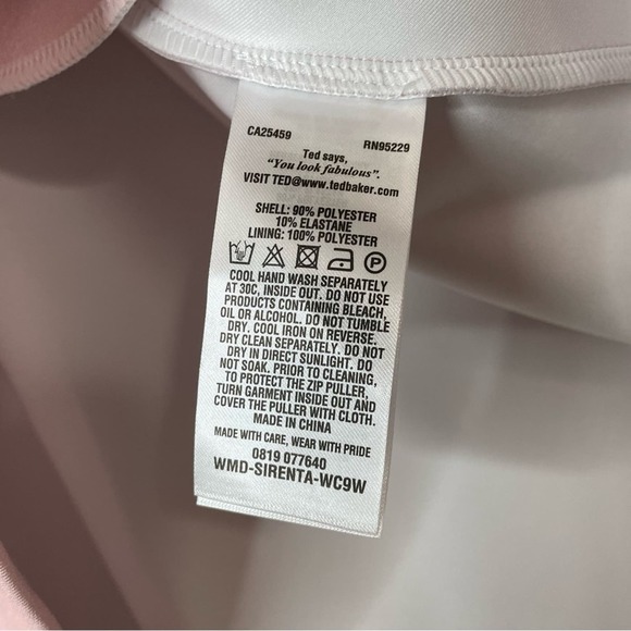 NWT Ted Baker SIRENTA Raspberry Bardot Skater Dress Ted Size 5/ US 12 - Picture 11 of 14